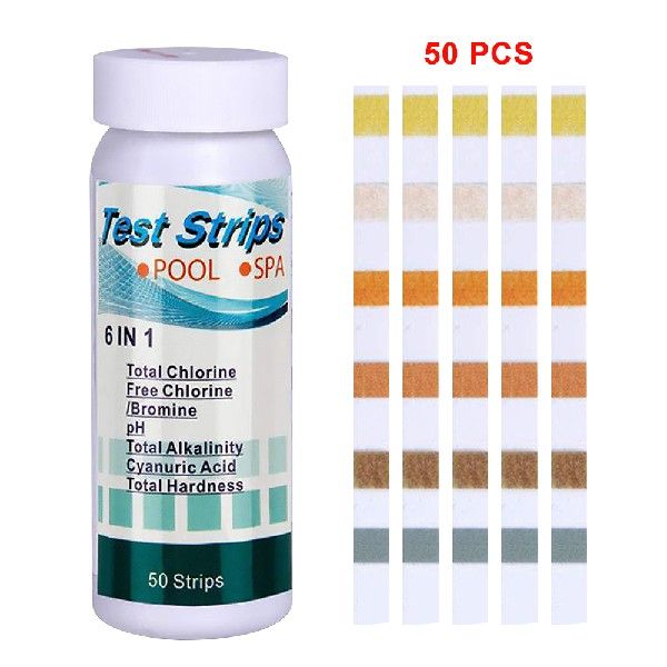 极速Chlorine Dip Test Strips Tub SPA Swimming Pool PH Tester - 图0