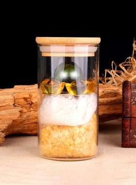 28安忍水摆件玻璃瓶六帝龙银币水晶元宝去五黄二黑安仁水家居吉