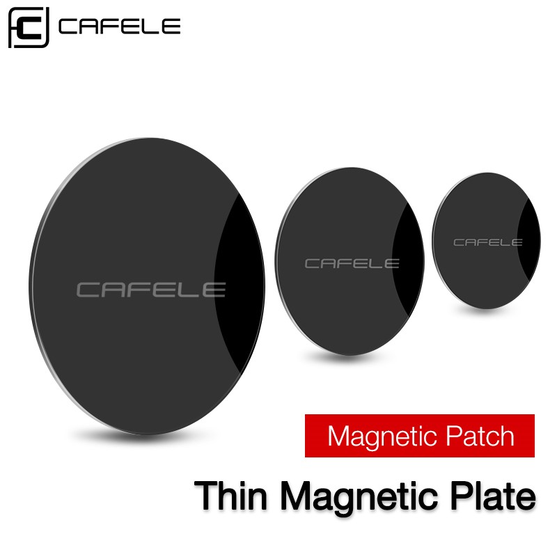 新品CAFELE Car Phone Holder Magnetic Disk Metal Plate Leathe - 图2