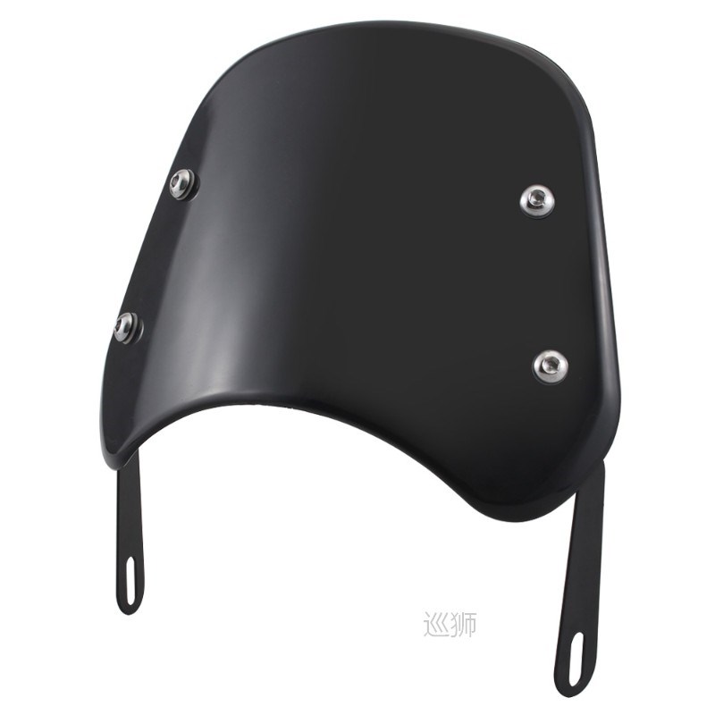 Universal Retro Headlight Windscreen Wind Deflector Fairing - 图0