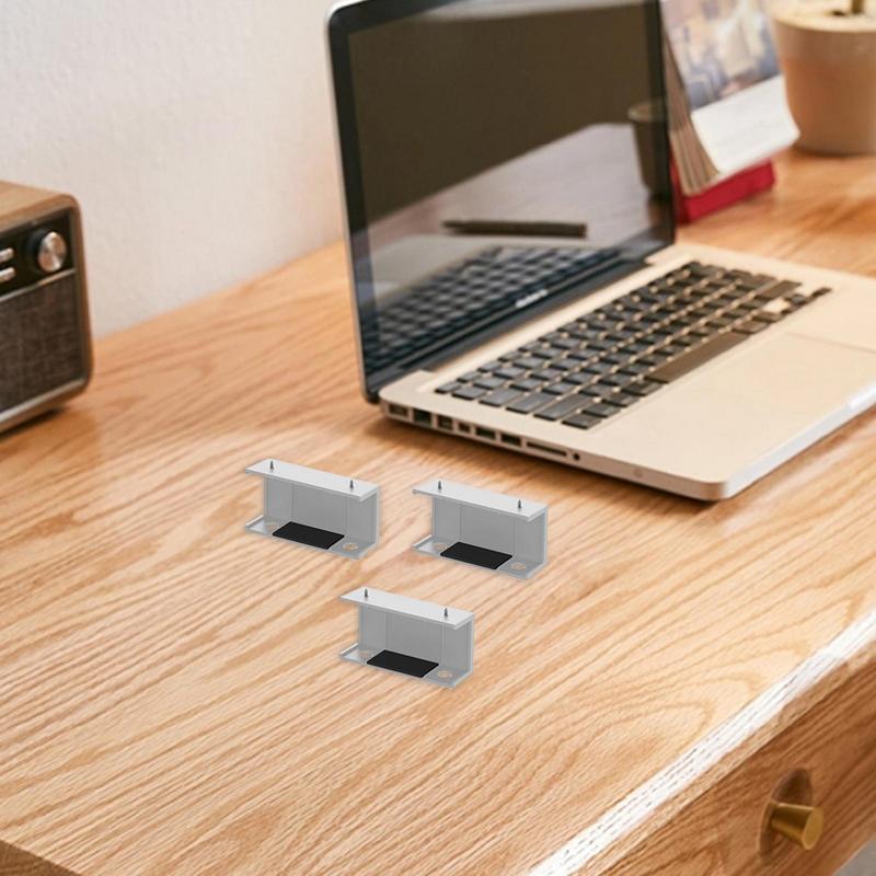 速发Laptop Rack Under Desk Under Desk Holder Shelf Rack Stor - 图1