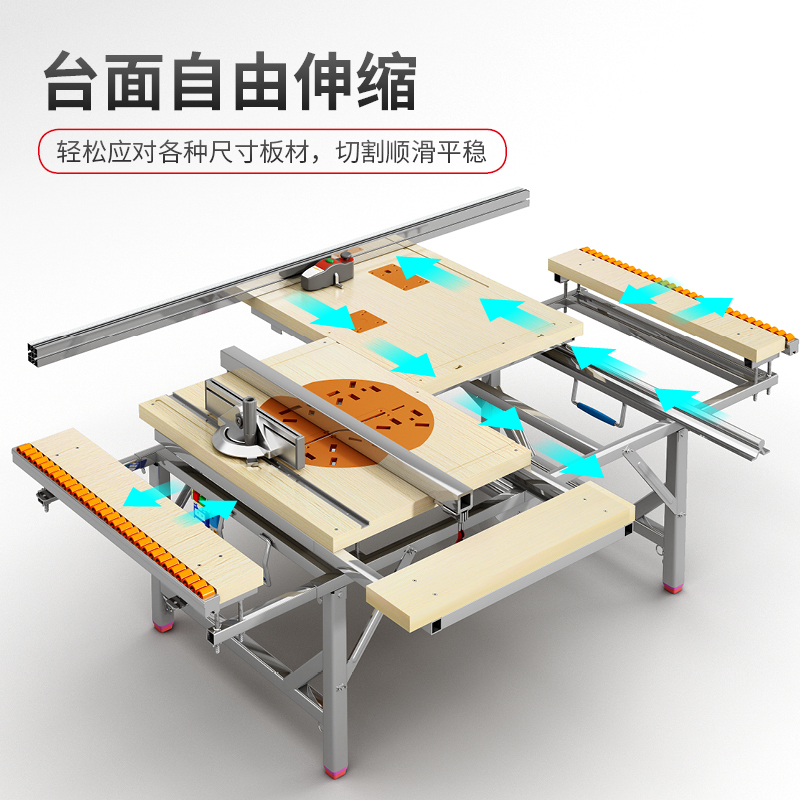 木工工作台多功能装修倒装锯便携台锯小型升降操作台折叠木工锯台-图0