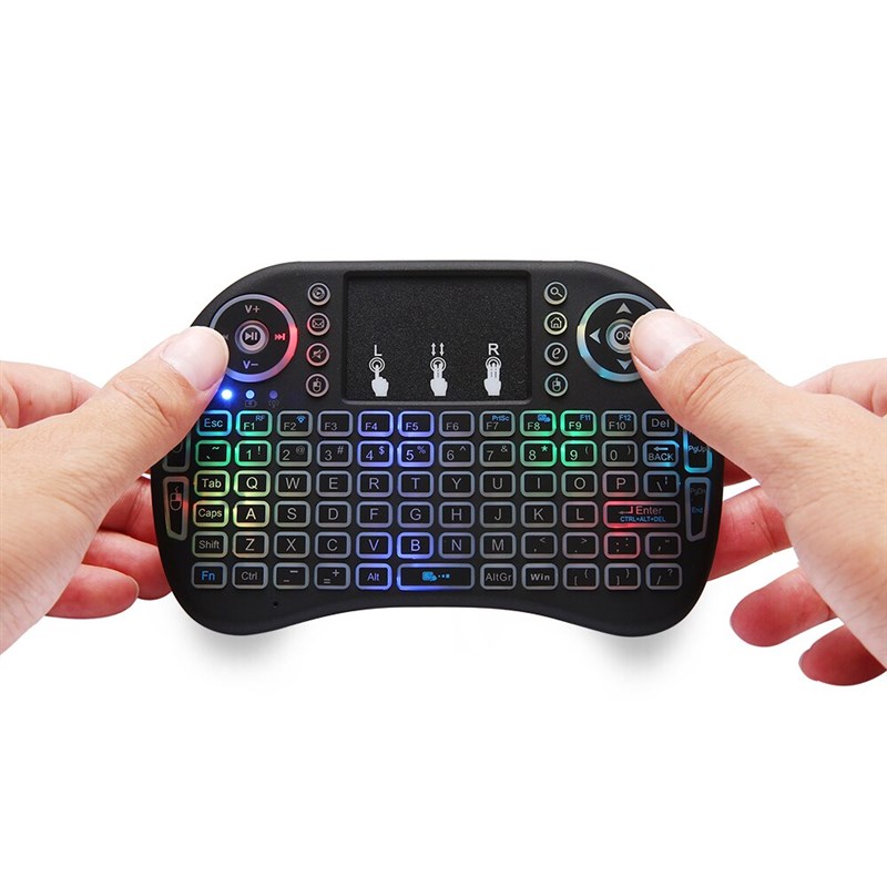 速发Cool Backlit I8  Wireless Keyboard 2.4GHz Air Mouse - 图0