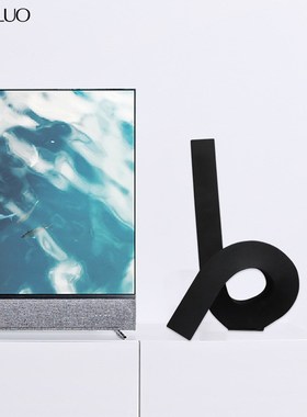 北欧创意轻奢音符造型树脂工艺品桌面摆件家居样板房软装饰品