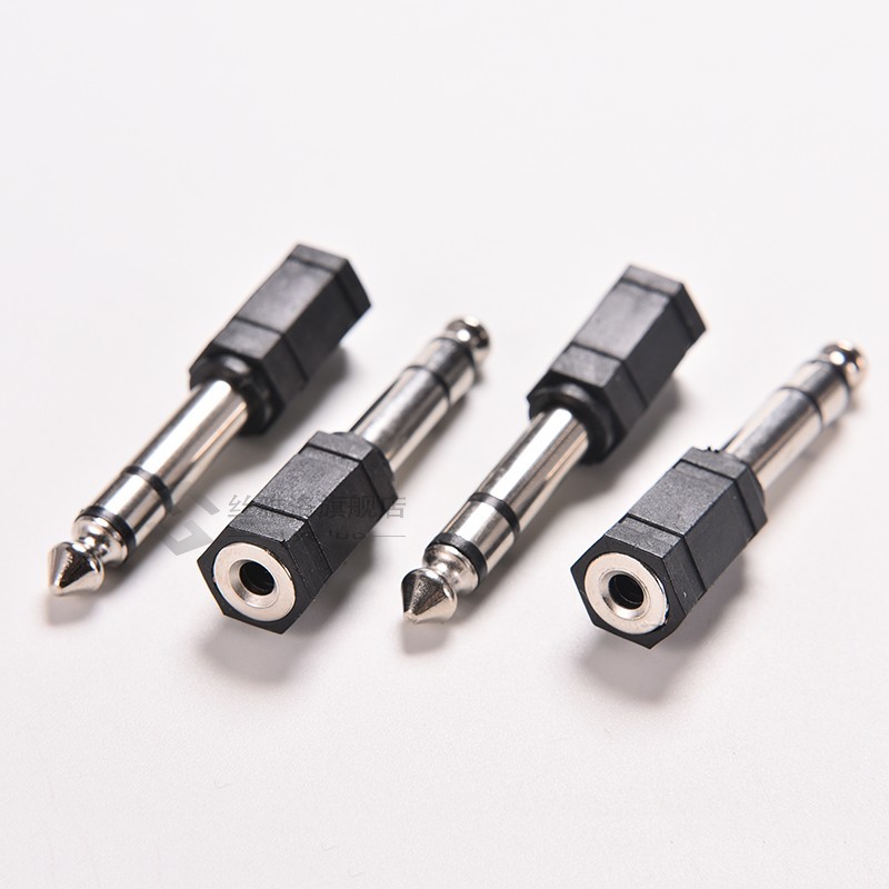 速发2Pcs Stereo Mic Plug Adapter Jack Connector Adaptor 6.5m - 图1