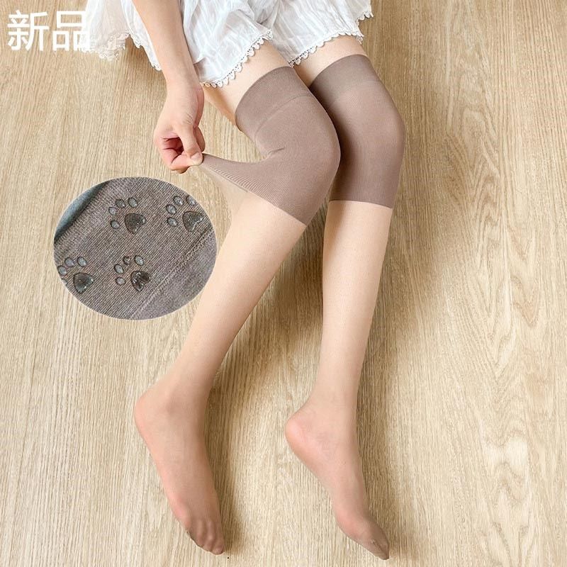 3条长筒丝袜女护膝盖空调房穿夏高筒中长款天超薄硅胶防滑过膝新,淘宝优惠券,粉丝福利购,淘宝优惠卷