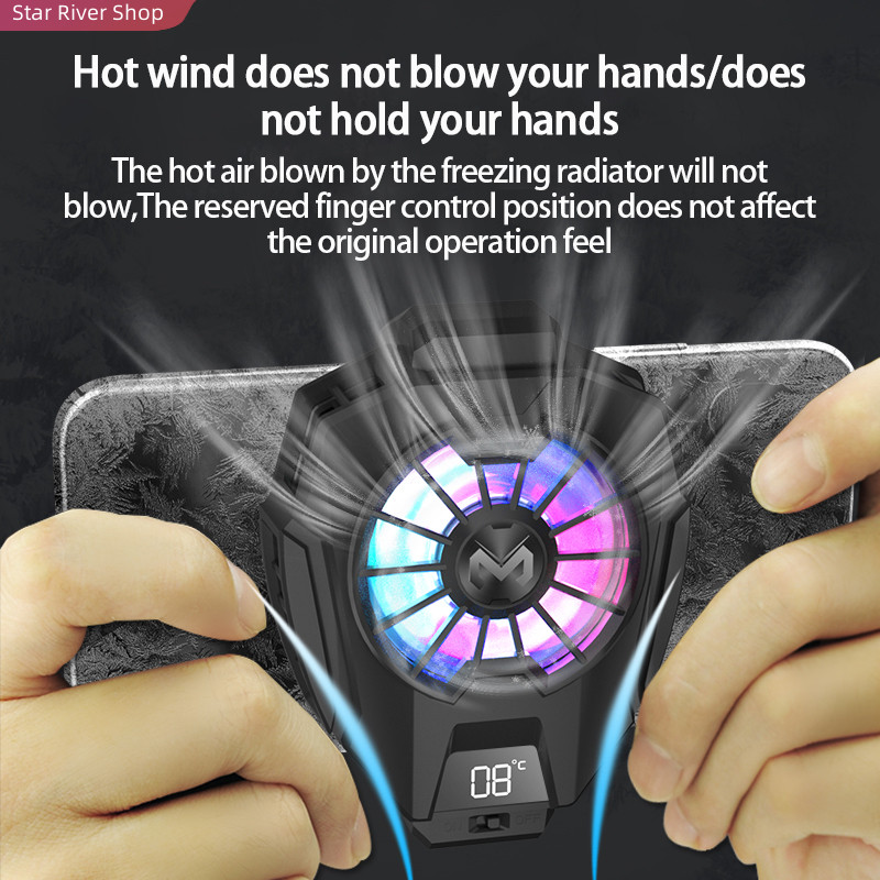 速发Portable Mobile Phone Radiator Phone Cooling Fan Case DL-图2