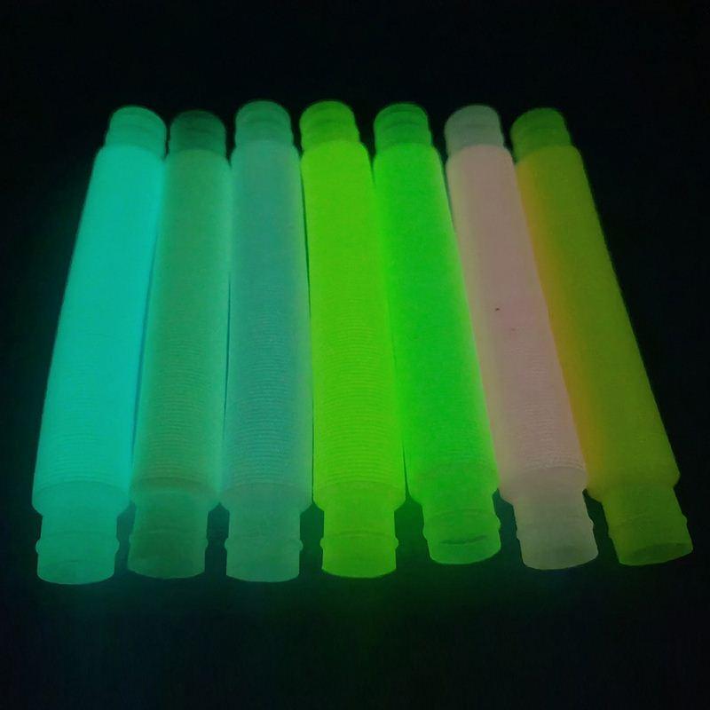 推荐5Pcs Luminous Pop Tubes Sensory Fidget Toy Sss Relieve T - 图0