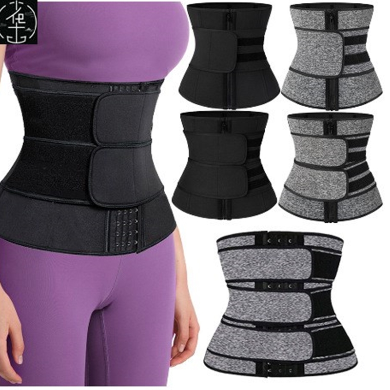 极速Plus Size Waist Trainer Corset Sport Girdle Double Belt - 图0