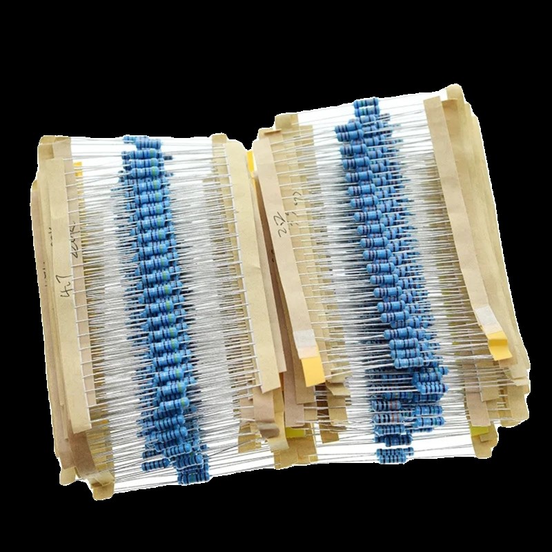1120Pcs 1/2W 0.5W 1% 1R-2.2M 欧姆56种金属薄膜电阻套装 - 图3