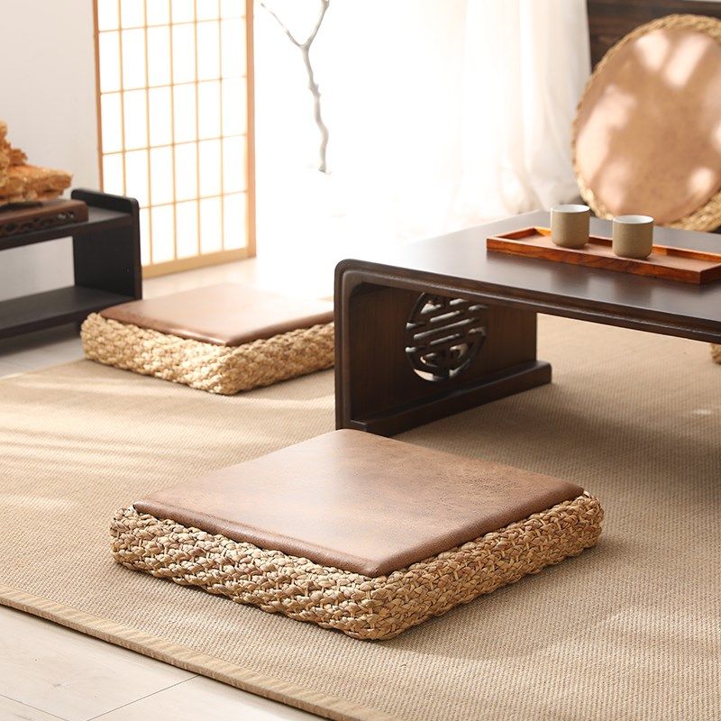 藤编蒲团榻榻米坐垫地上草编地板客厅卧室家用打坐禅修垫阳台看书,淘宝优惠券,粉丝福利购,淘宝优惠卷