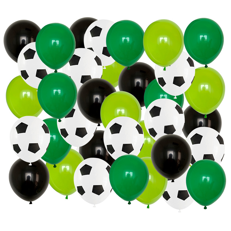 推荐40pcs 12 inch Thicken Soccer Balls Football Latex Balloo - 图0