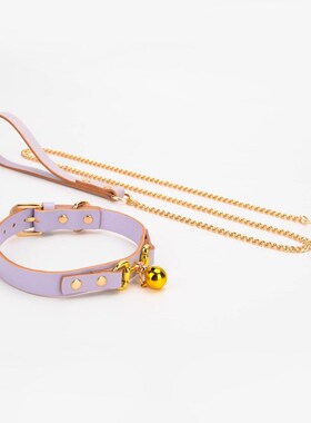 项圈女M定制 刻字高级皮质chokyer牵引绳k8k9小狗牌牵引绳多色可