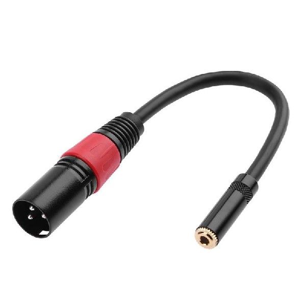 a.2m XLR 3 P niMale Plugv to 3.5mm TRS 1/8inch Fem0le Stereo-图0