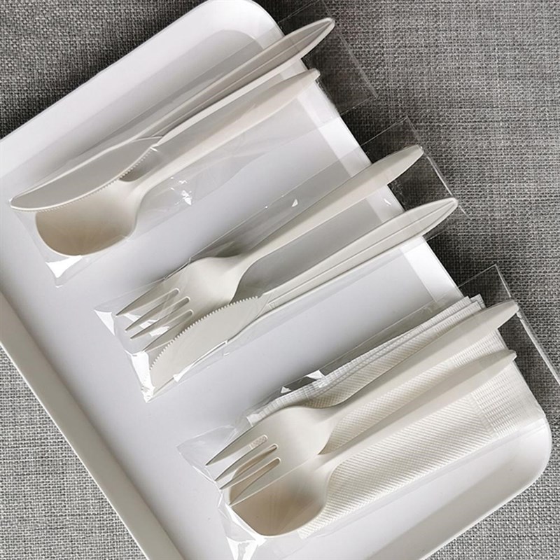 推荐150pcs Disposable tensils  Compostable ks Spoons Knives - 图3