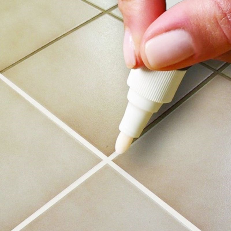 Tile Marker Repair Wall Pen White Grout Marker Odorless Non-图1