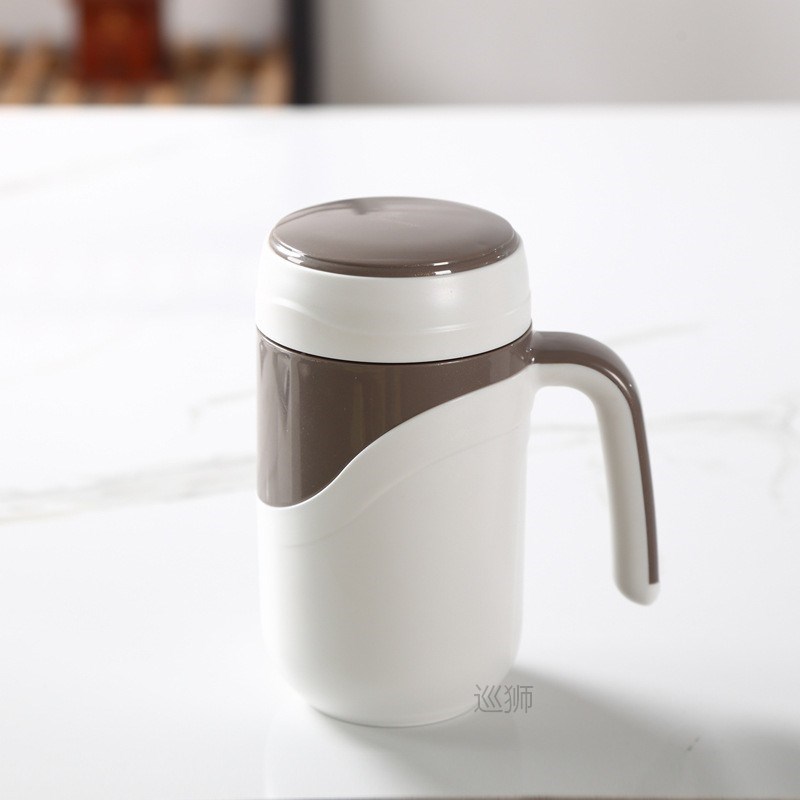 Ceramic Thermos Cup Vacuum Flask Cup Leakproof Insulated The - 图0