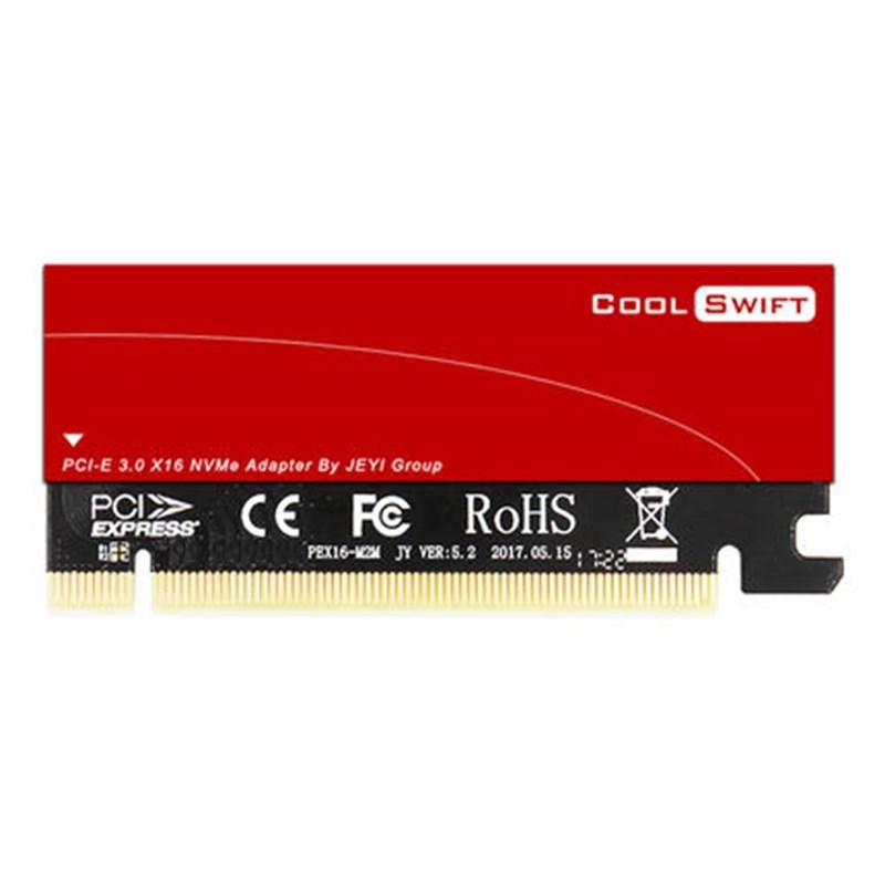 JEYI NVME M.2 X16 PCI-E Dust-proof Riser Card Cool Swift 228-图0