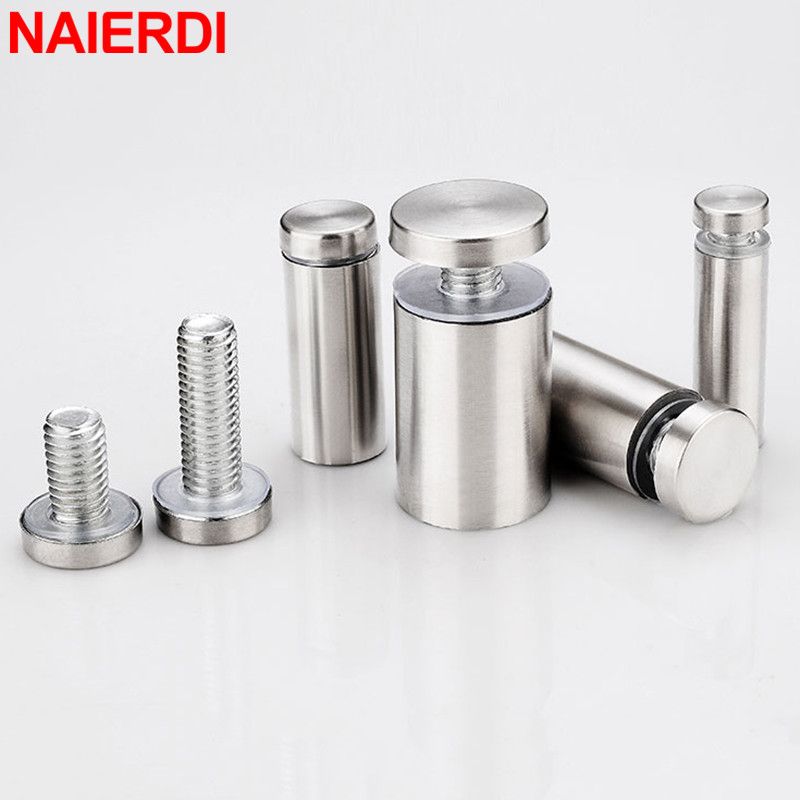 速发NAIERDI 10 Pack 25mm Glass Fasteners Sign Standoff Screw - 图3