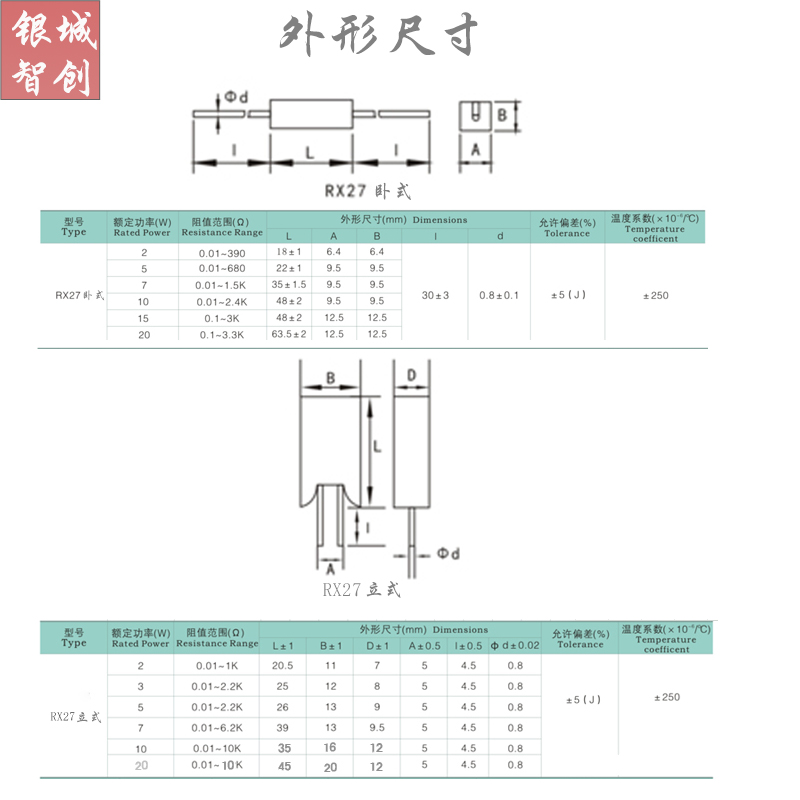 新品SQM立式SQP卧式陶瓷绕线水泥电阻器5W10W15W20W100R200R10K20