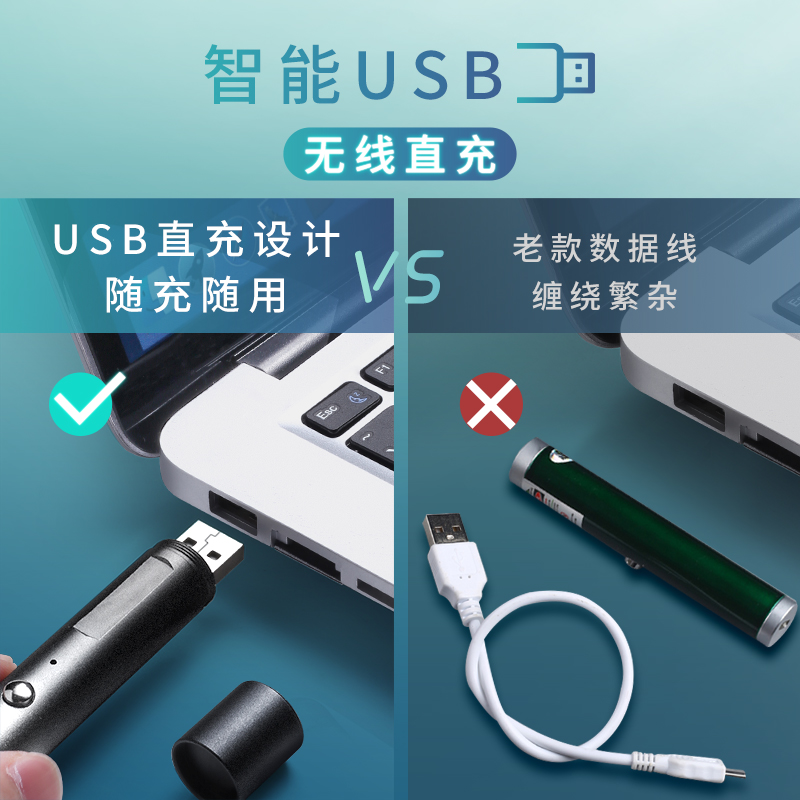 激光笔激光灯usfb充电刻字手电售楼部沙盘射笔大功率蓝光绿光红外-图1