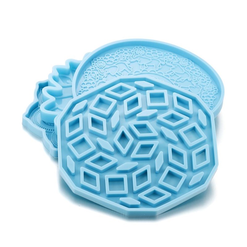 推荐Mandala Coaster Silicone Mold Round Tray Cup Mat Epoxy R - 图3