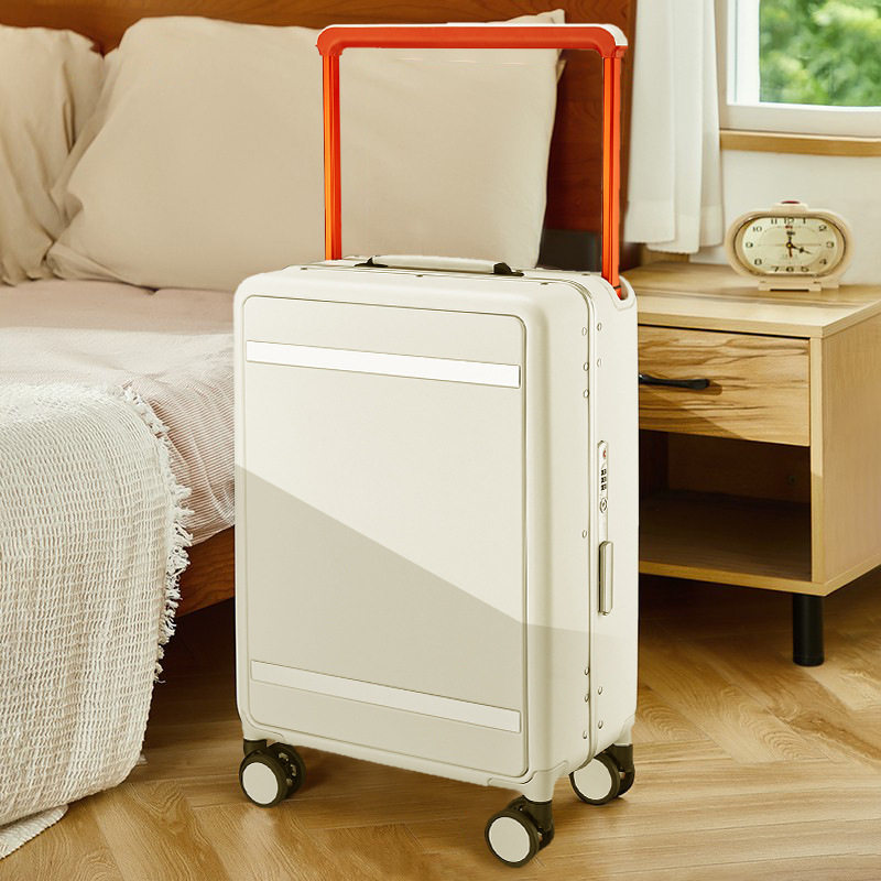 新款宽拉杆行李箱24寸高颜值大容量拉杆箱PC结实耐用密码箱铝框旅,淘宝优惠券,粉丝福利购,淘宝优惠卷