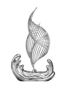 风生水起摆件现代轻奢客厅玄关酒柜创意装饰品办公室电视柜工艺品