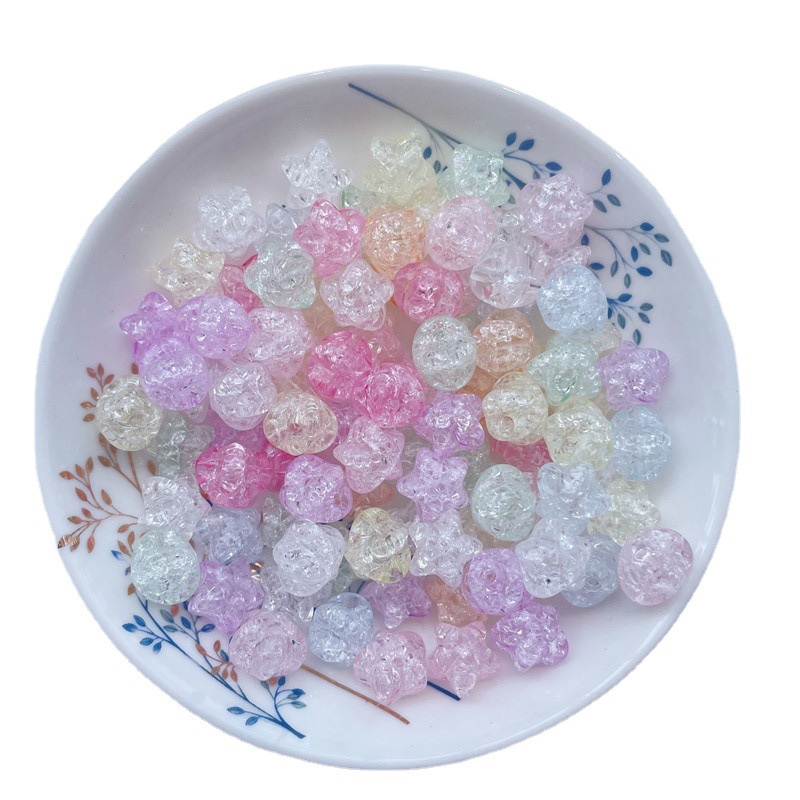 极速12mm Acrylic Star Beads For Diy Jewelry Bracelet Necklac-图3