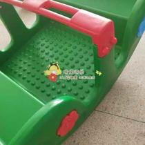 New upscale kindergarten plastic rollaway with small r a 4-4 seesaw child cartoon dolphin stilts stilts and shakes
