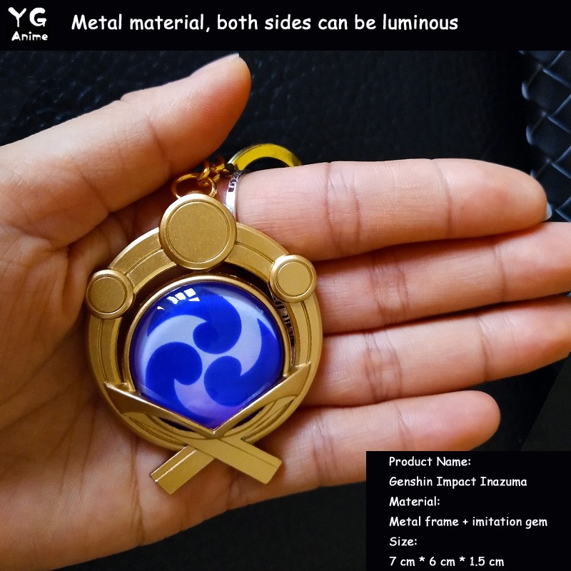 推荐Anime Genshin Impact Keychain Element Vision God's Eye I - 图1