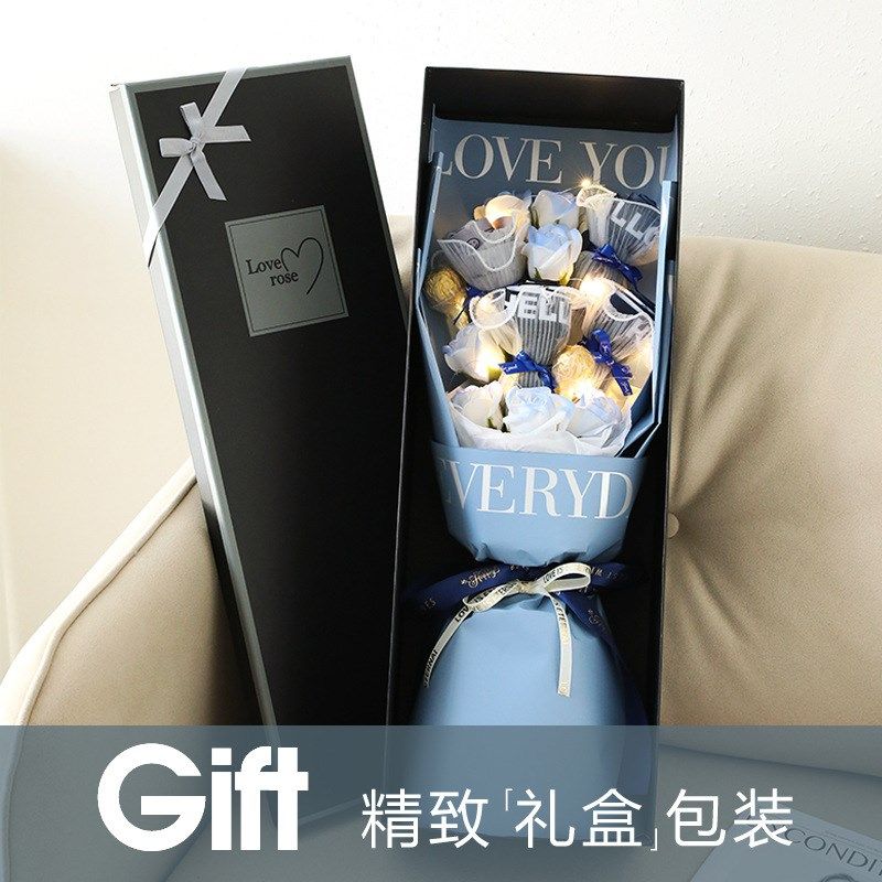 七夕情人节礼物送男友高级v感男士内裤花束礼盒实用老公的生日礼