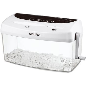 Deli hand-operated D paper shredder office home manual ແຜ່ນຂະຫນາດນ້ອຍໃນຄົວເຮືອນ mini 9935 shredder shredded light