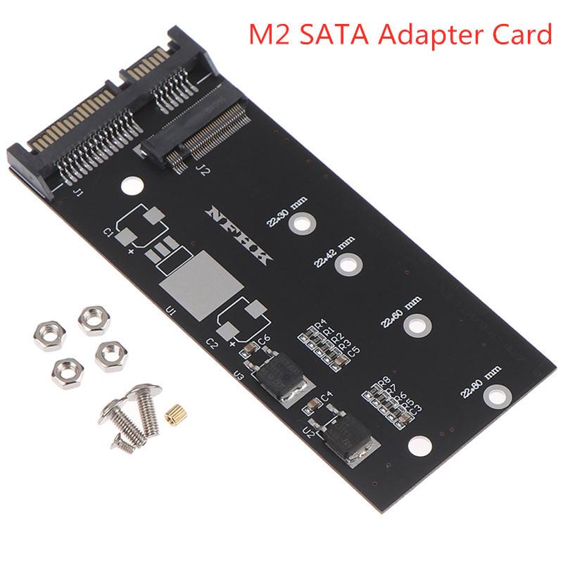 推荐1set Black M.2 NVME SSD Convert Adapter Card NVME/AHCI S - 图0