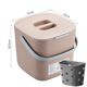 Kitchen waste bin household desktop with lid wet and dry classification kitchen odorproof kitchen countertop drain separation barrel
