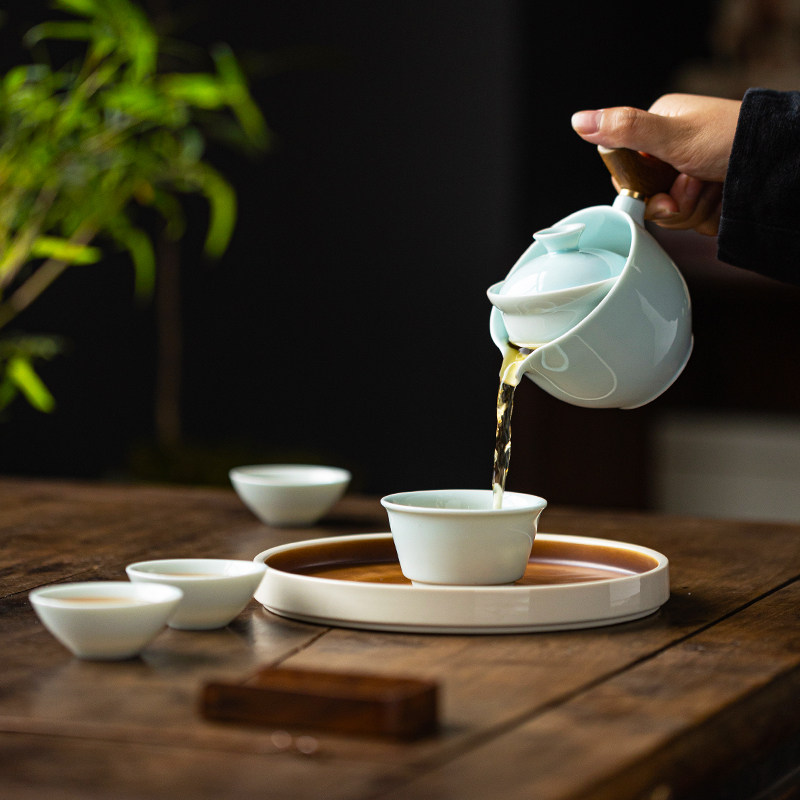 户外懒人功夫茶具小套装旋转泡茶神器陶瓷茶盘家用冲茶旅行逍遥壶,淘宝优惠券,粉丝福利购,淘宝优惠卷