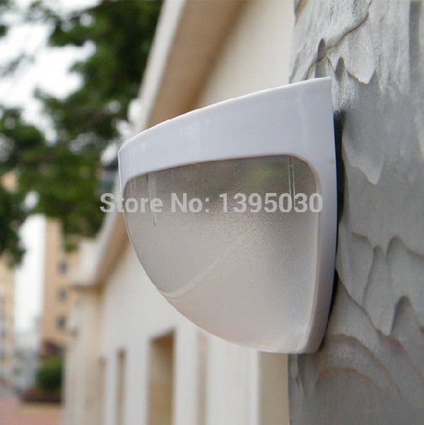 推荐10PCS/Lot N760 Solar Power Panel 6 LED Outdoor Wall Fenc-图0