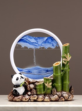 新中式节节高升流沙画摆件家居客厅玄关沙漏装饰摆设乔迁新居现货