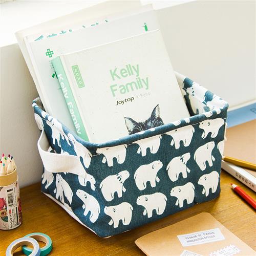 推荐Cotton Linen Storage Basket Toys Box Container Organizer - 图2