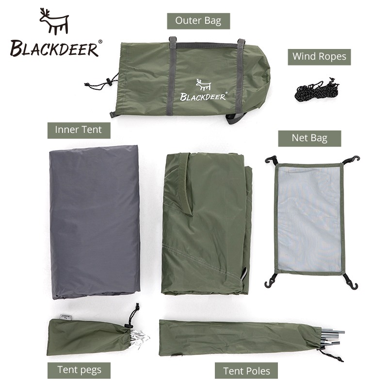 新品Blackdeer Archeos 2-3 Peyople Backpacking Tent Outdoor C - 图3