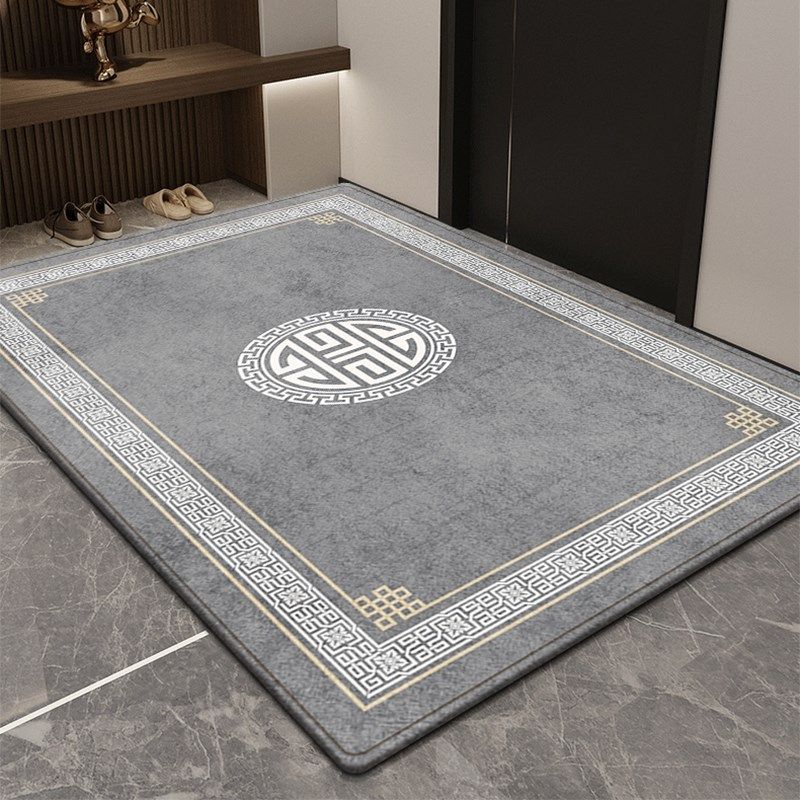 新中式入户门地垫玄关防滑脚垫门厅地毯门垫进门口耐脏可裁剪垫子,淘宝优惠券,粉丝福利购,淘宝优惠卷