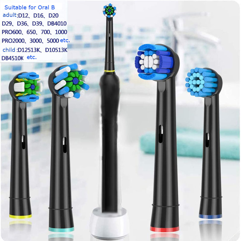 推荐4 PCS Electric Toothbrush Head For Oral B Replacement So - 图0