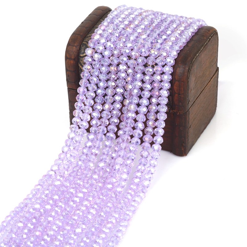 推荐2mm 3mm 4mm 6mm 8mm Rondelle Austria Crystal Beads Facet - 图3