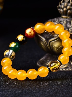 五路财神珠补金木水火土局手串手链玄武青龙白虎玄武五行手串男女