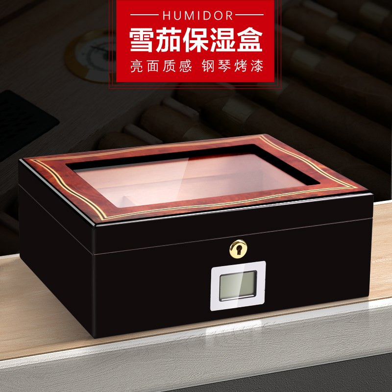 网红Cuba imports cedar wood cigar box humidor portable cigar - 图0