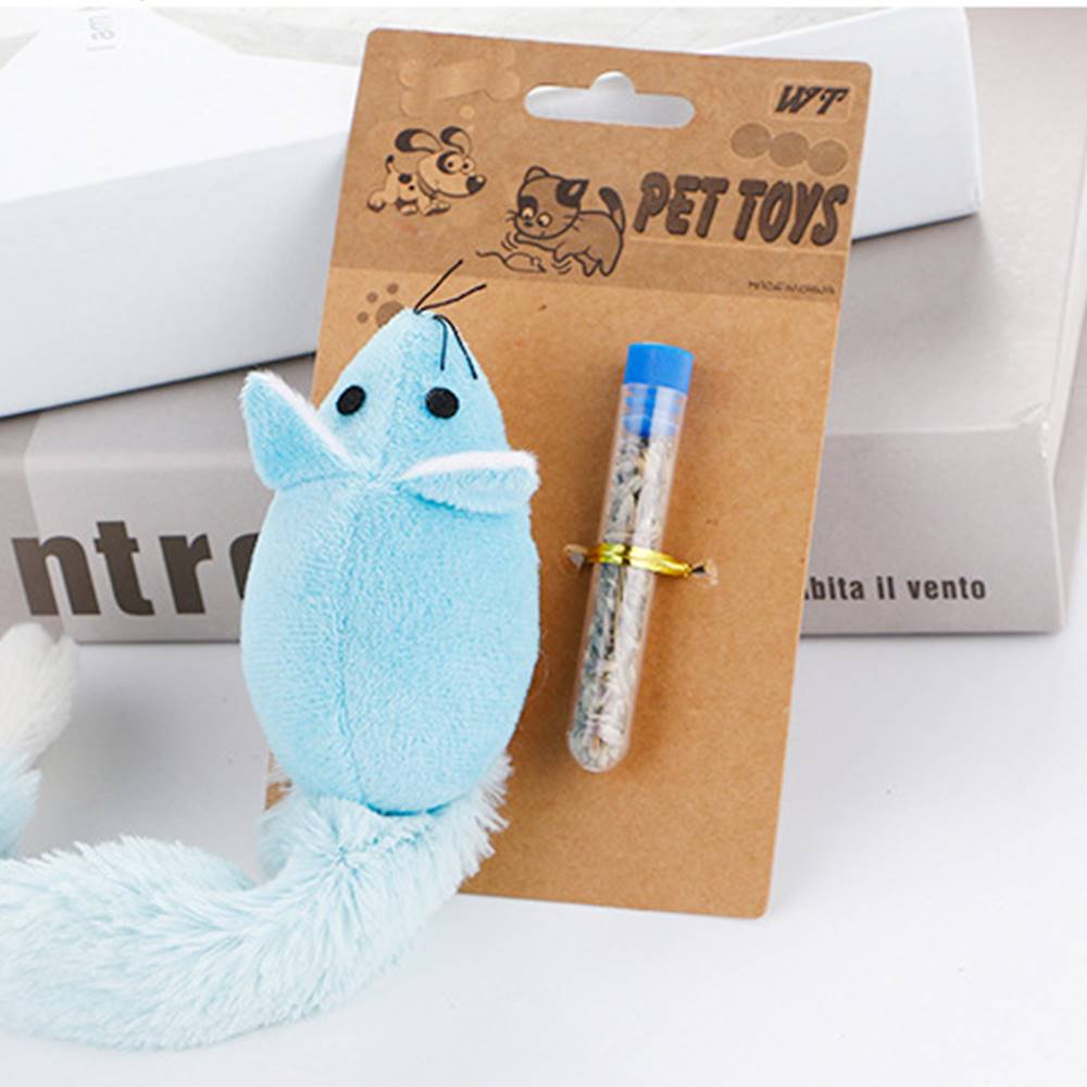 速发Cat Catnip Toy Mouse Kits Refills Available Cats Cleanin - 图1