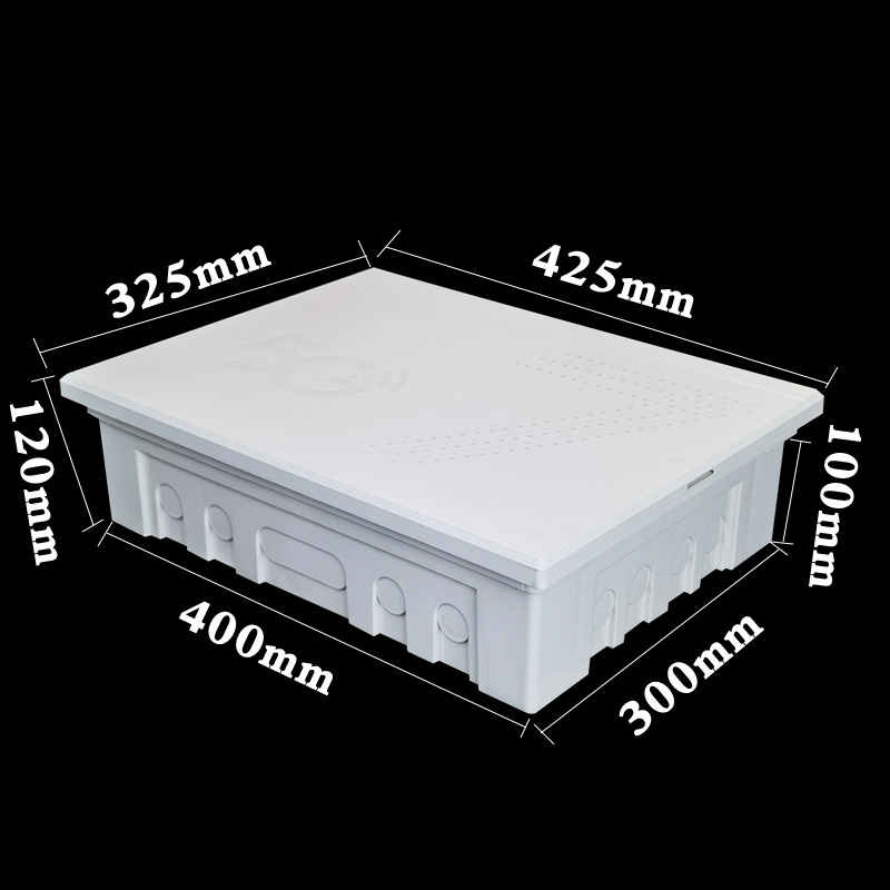 全塑料暗装/纤装弱电箱布线箱光明入户信息箱4M00 300多媒体信息 - 图0