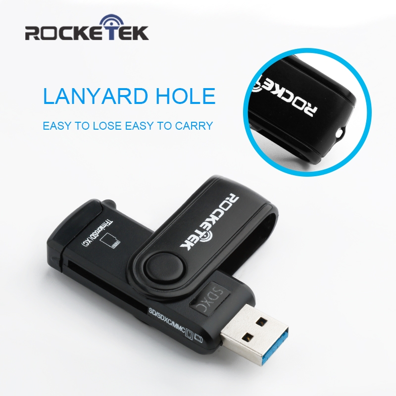 新品Rocketek same time read 2 cards USB 3.0 Memory Card Read - 图3