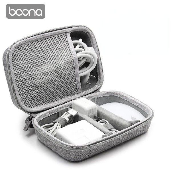 速发BOONA Headphone Data Cable Storage Bags System Kit Case - 图1