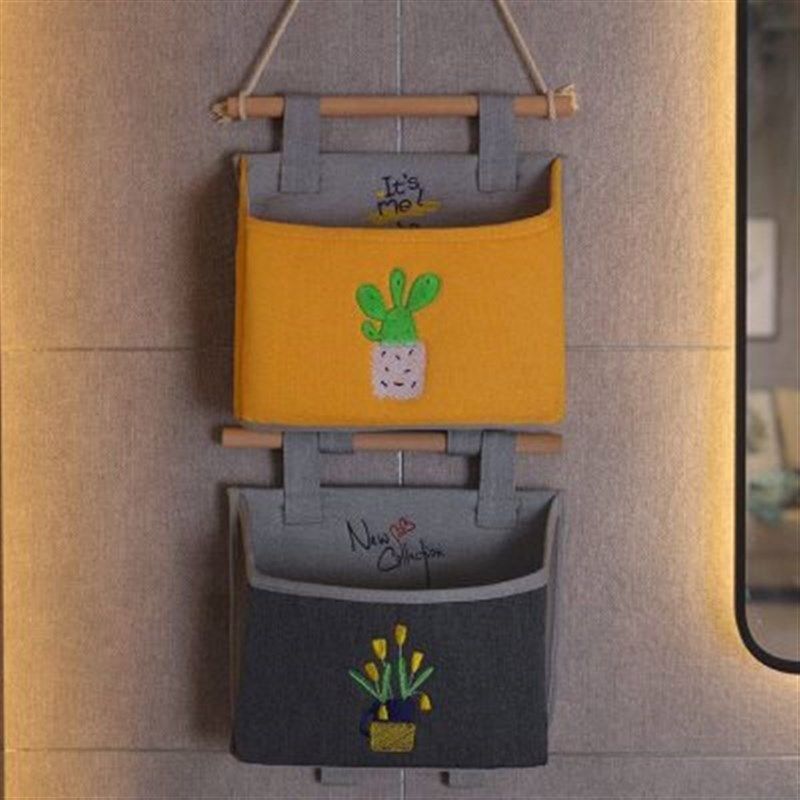 墙挂式可爱布艺收纳袋 悬挂式卫生间纸巾挂袋门后床头墙上储物袋,淘宝优惠券,粉丝福利购,淘宝优惠卷